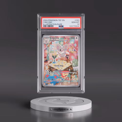 2024 Pokémon Tef EN-Temporal Forces #183 Cinccino - Illustration Rare (PSA 10 GEM MINT)