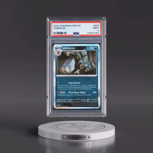 2025 Pokémon Pre EN-Prismatic Evolutions #059 Umbreon (PSA 9 MINT)