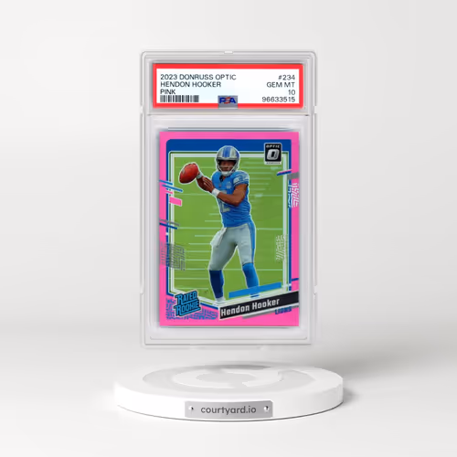 2023 Panini Donruss Optic #234 Hendon Hooker - Pink (PSA 10 GEM MINT)