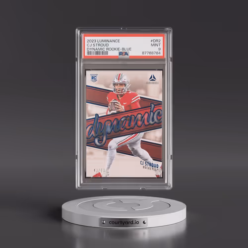 2023 Panini Luminance Dynamic Rookies #DR2 CJ Stroud - Blue (PSA 9 MINT)