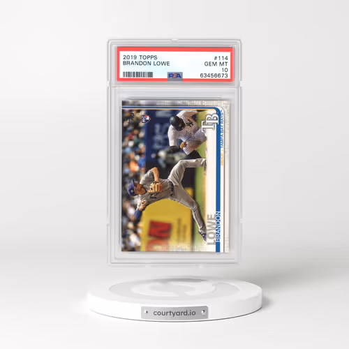 2019 Topps #114 Brandon Lowe (PSA 10 GEM MINT)