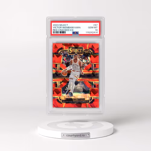 2023 Panini Select #87 Victor Wembanyama - Red Cracked Ice (PSA 10 GEM MINT)