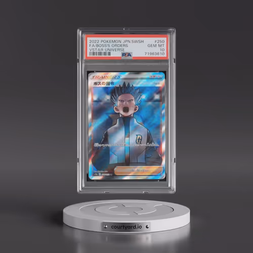 2022 Pokémon Sword & Shield Vstar Universe #250 Boss's Orders - Full Art (PSA 10 GEM MINT)