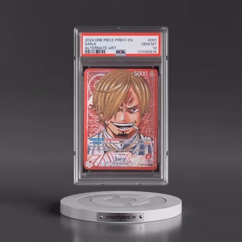 2024 One Piece PRB01-Premium Booster -One Piece Card the Best #001 Sanji - Alternate Art (PSA 10 GEM