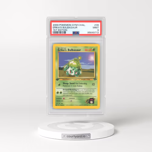 2000 Pokémon Gym Challenge #39 Erika's Bulbasaur - 1st Edition (PSA 9 MINT)