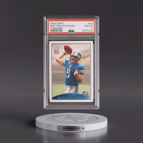 2009 Topps #430 Matthew Stafford - Throwing (PSA 8 NM-MT)
