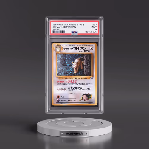 1999 Pokémon Gym 2 #53 Giovanni's Persian - Holo (PSA 9 MINT)