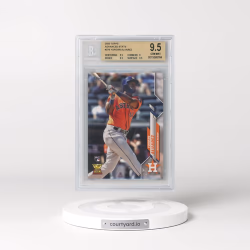 2020 Topps #276 Yordan Alvarez - Advanced Stat (BGS 9.5 GEM MINT)