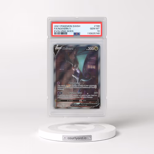2021 Pokémon Sword & Shield Evolving Skies #196 Noivern V - Holo Full Art (PSA 10 GEM MINT)