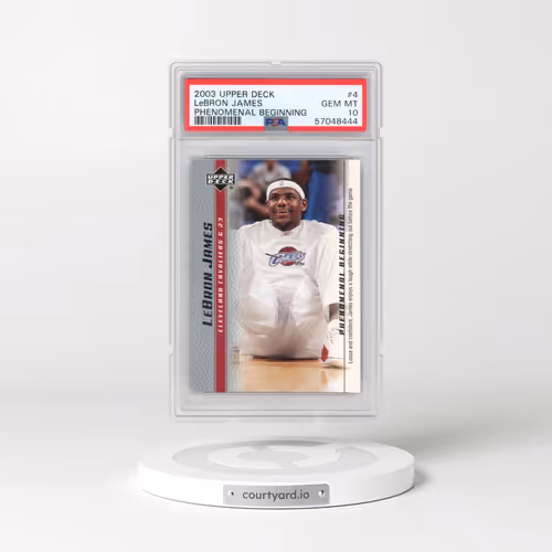 2003 Upper Deck Lebron James Phenomenal Beginnings #4 LeBron James (PSA 10 GEM MINT)