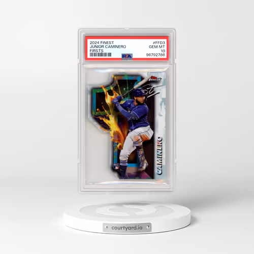 2024 Topps Finest Finest Firsts #FFD3 Junior Caminero (PSA 10 GEM MINT)