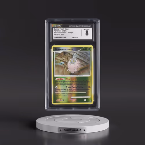 2007 Secret Wonders #80/132 Burmy Trash Cloak - Reverse Holo (CGC 8 NM-MT)