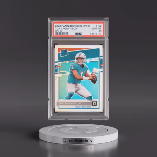 2020 Panini Donruss Optic #152 Tua Tagovailoa - Holo (PSA 10 GEM MINT)