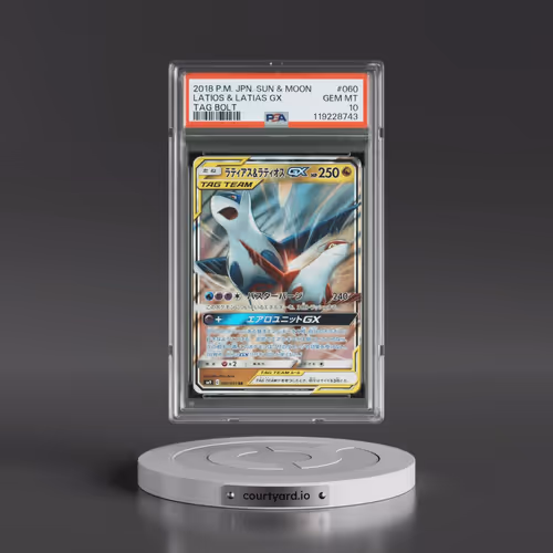2018 Pokémon Sun & Moon Tag Bolt #060 Latias & Latios GX - Holo (PSA 10 GEM MINT)
