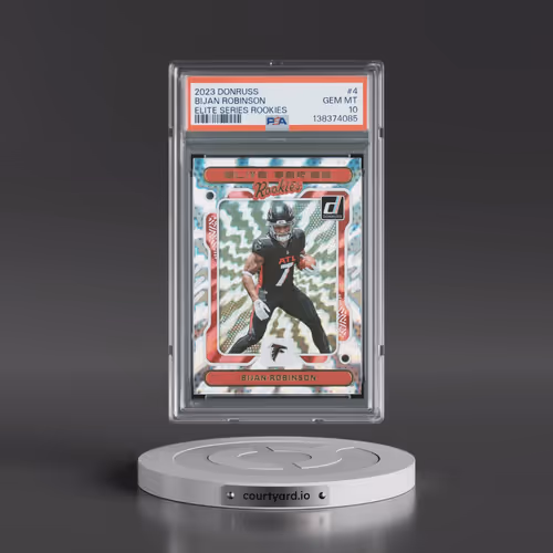 2023 Panini Donruss Elite Series Rookies #4 Bijan Robinson (PSA 10 GEM MINT)