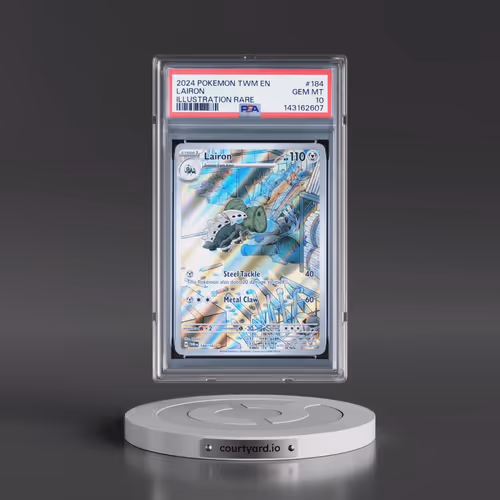 2024 Pokémon Twm EN-Twilight Masquerade #184 Lairon - Illustration Rare (PSA 10 GEM MINT)