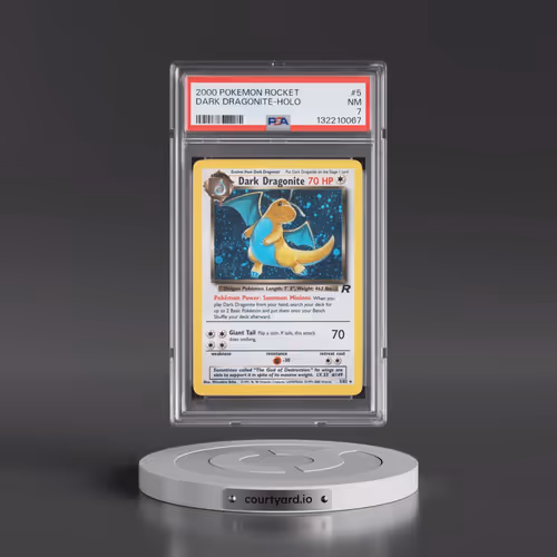 2000 Pokémon Rocket #5 Dark Dragonite - Holo (PSA 7 NM)