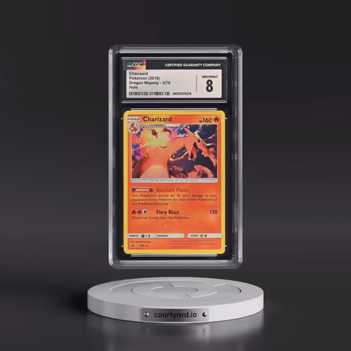 2018 Dragon Majesty #3/70 Charizard - Holo (CGC 8 NM-MT)