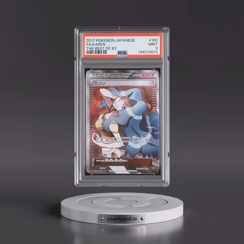 2017 Pokémon the Best of XY #183 Karen - Full Art (PSA 9 MINT)