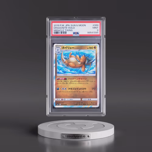 2019 Pokémon Sun & Moon Miracle Twins #068 Dragonite - Holo (PSA 9 MINT)