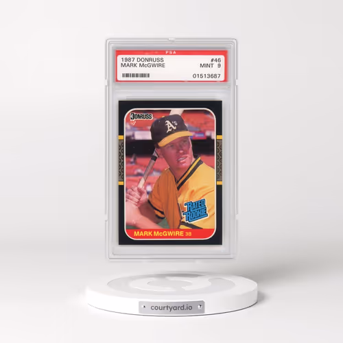 1987 Donruss #46 Mark McGwire (PSA 9 MINT)