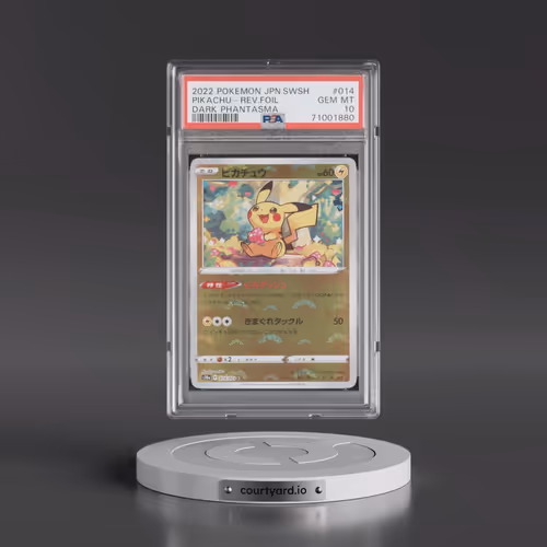 2022 Pokémon Sword & Shield Dark Phantasma #014 Pikachu - Reverse Foil (PSA 10 GEM MINT)