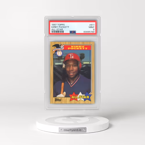 1987 Topps #611 Kirby Puckett - All-Star (PSA 9 MINT)