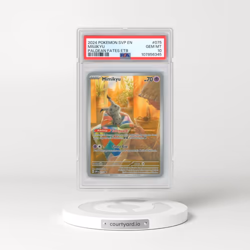 2024 Pokémon Svp EN-SV Black Star Promo #075 Mimikyu - Paldean Fates Elite Trainer Box (PSA 10 GEM M