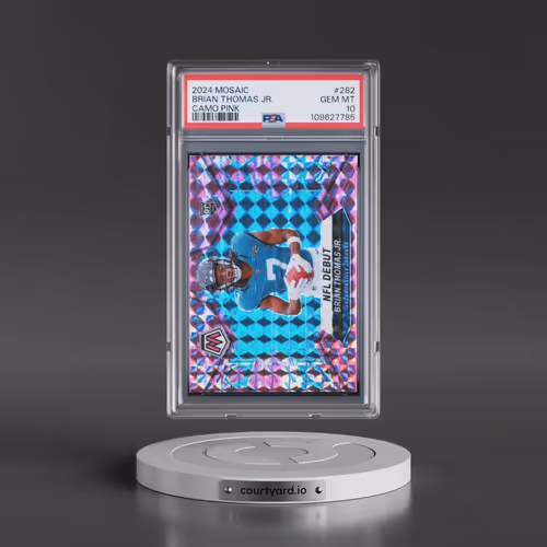 2024 Panini Mosaic #282 Brian Thomas Jr. - Camo Pink (PSA 10 GEM MINT)