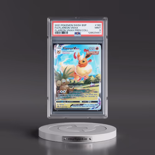 2021 Pokémon Swsh Black Star Promo #180 Flareon Vmax - Full Art Flareon Vmax Premium Collection (PSA