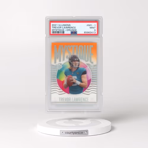 2021 Panini Illusions Mystique #MY-1 Trevor Lawrence - Orange (PSA 9 MINT)