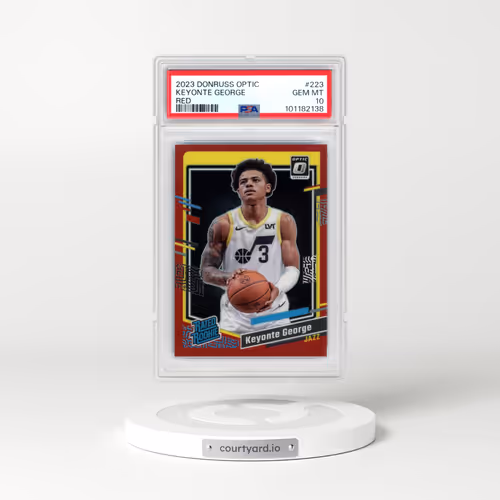 2023 Panini Donruss Optic #223 Keyonte George - Red (PSA 10 GEM MINT)