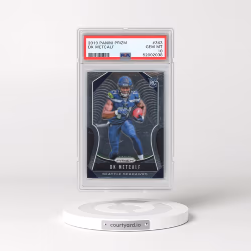 2019 Panini Prizm #343 DK Metcalf (PSA 10 GEM MINT)