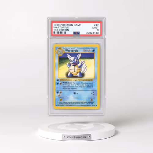 1999 Pokémon Game #42 Wartortle - 1st Edition (PSA 9 MINT)