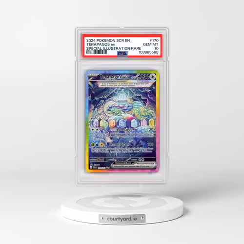 2024 Pokémon Scr EN-Stellar Crown #170 Terapagos EX - Holo Special Illustration Rare (PSA 10 GEM MIN