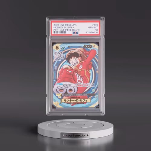2024 One Piece Japanese Premium Card Collection -One Piece Day'24 #109 Monkey D. Luffy (PSA 10 GEM M