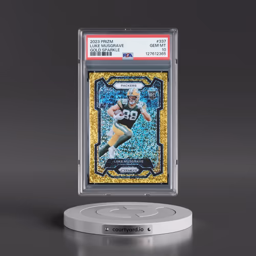 2023 Panini Prizm #337 Luke Musgrave - Gold Sparkle (PSA 10 GEM MINT)