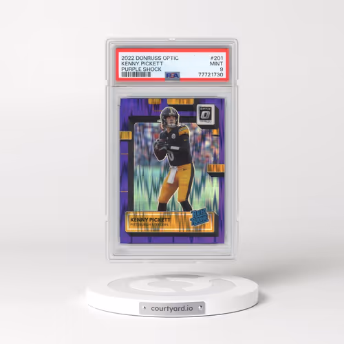 2022 Panini Donruss Optic #201 Kenny Pickett - Purple Shock (PSA 9 MINT)