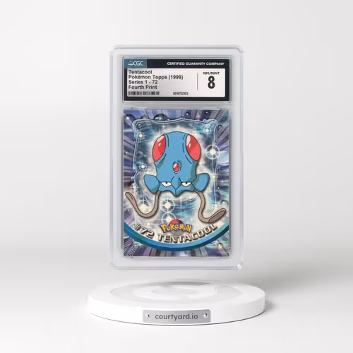 1999 Series 1 (Oval Nintendo Seal) #72 Tentacool - Fourth Print (Red Logo) (CGC 8 NM-MT)