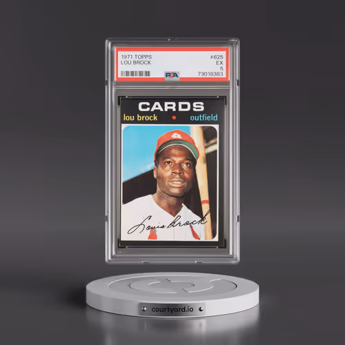 1971 Topps #625 Lou Brock (PSA 5 EX)