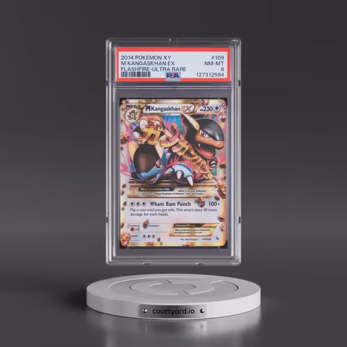 2014 Pokémon XY Flashfire #109 M Kangaskhan EX - Holo Ultra Rare (PSA 8 NM-MT)