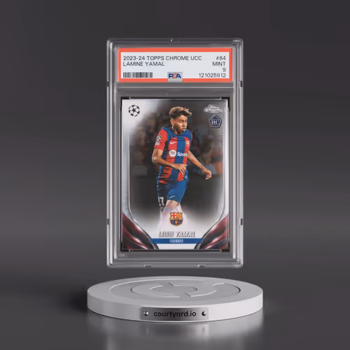2023-24 Topps Chrome UEFA Club Competitions #64 Lamine Yamal (PSA 9 MINT)