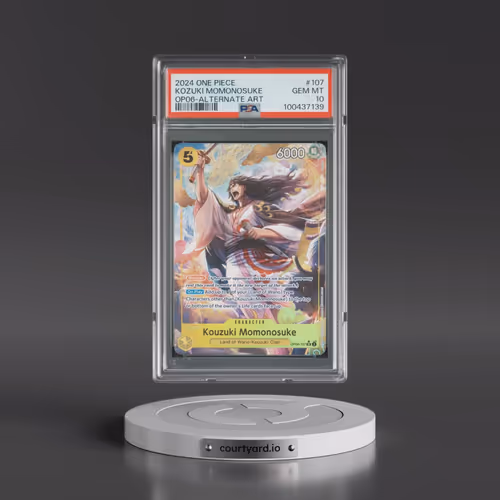 2024 One Piece OP06-Wings of the Captain #107 Kozuki Momonosuke - Alternate Art (PSA 10 GEM MINT)