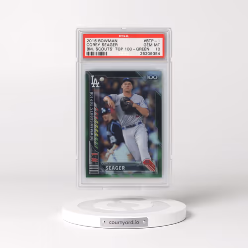 2016 Bowman Scouts' Top 100 #BTP1 Corey Seager - Green (PSA 10 GEM MINT)