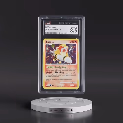 2007 Pokémon Diamond & Pearl Secret Wonders #4 Entei - Holo (CGC 8.5 NM-MT+)