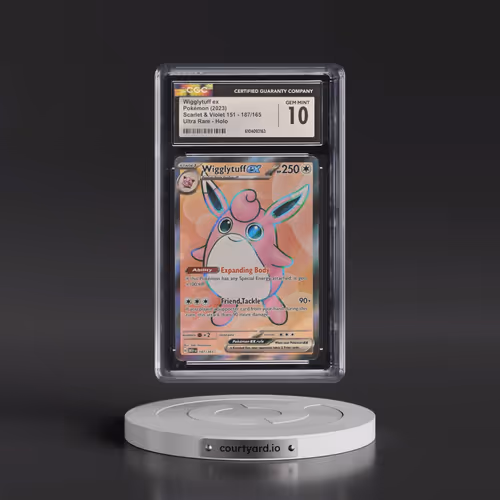 2023 Scarlet & Violet 151 - MEW EN #187/165 Wigglytuff ex - Ultra Rare Holo (CGC 10 GEM MINT)