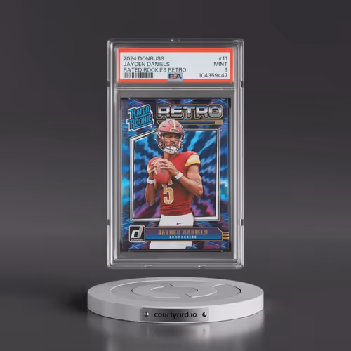 2024 Panini Donruss Rated Rookies Retro #11 Jayden Daniels (PSA 9 MINT)