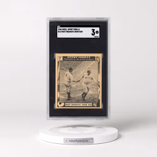 1948 Swell Sport Thrills #12 Most Dramatic Home Run (SGC 3 VG)