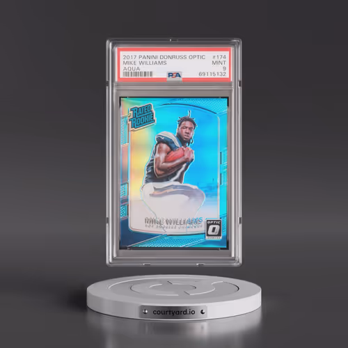 2017 Panini Donruss Optic #174 Mike Williams - Aqua (PSA 9 MINT)