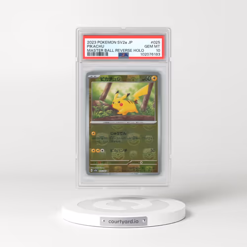 2023 Pokémon Sv2a-Pokemon 151 #025 Pikachu - Reverse Holo Master Ball (PSA 10 GEM MINT)